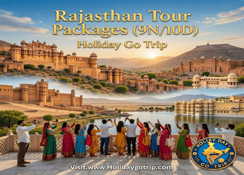Rajasthan tour packages 9 nights 10 days – Jaipur Pink City skyline at sunset