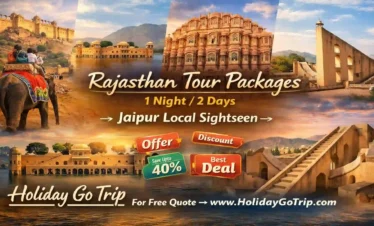 Chokhi Dhani cultural dinner during Jaipur local sightseeing 1 night 2 days honeymoon tour