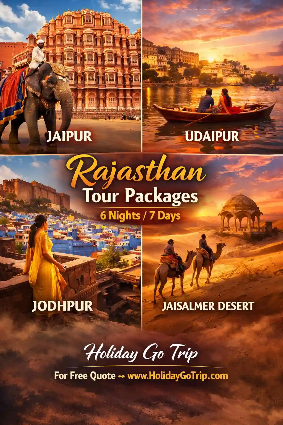 Rajasthan Tour Packages 6 Nights 7 Days Jaisalmer desert safari