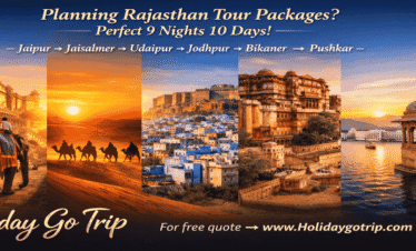 Rajasthan Tour Packages 9 Nights 10 Days. Tourists enjoying a cultural evening at a desert camp in Jaisalmer included in 9 nights