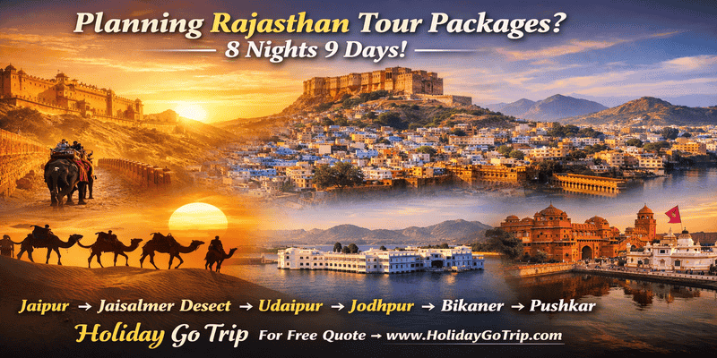 Rajasthan Tour Packages 8 Nights 9 Days. Udaipur boat ride in 8 nights 9 days Rajasthan itinerary.