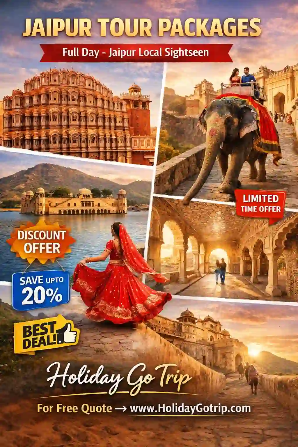 City Palace Jaipur courtyard with royal architecture – Jaipur sightseeing tour