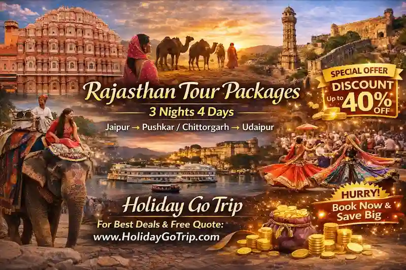 Couple relaxing at a heritage hotel pool on a luxury Rajasthan tour package 3 nights 4 days.