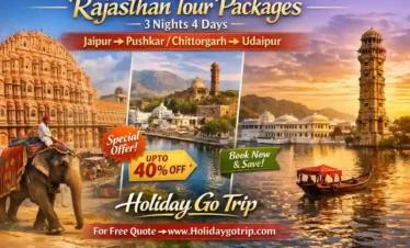 Scenic view of Amer Fort in Jaipur included in our 3 nights 4 days Rajasthan tour package
