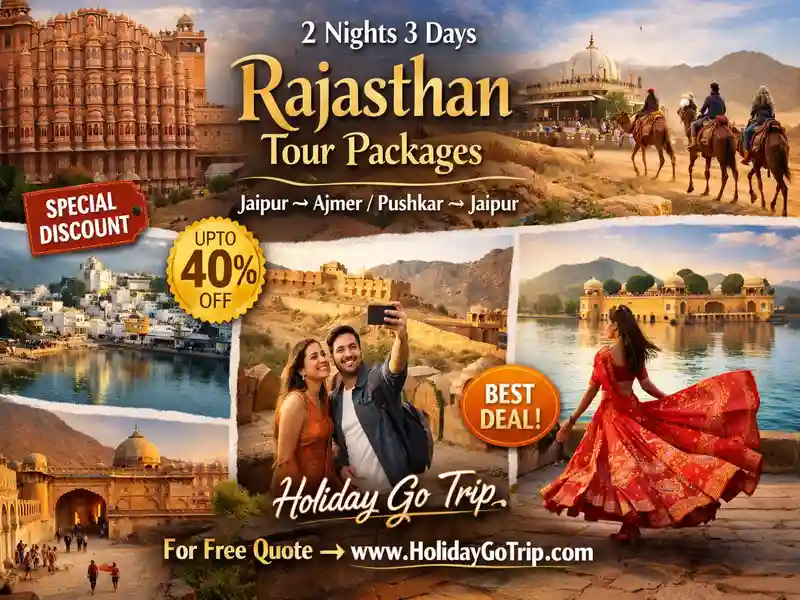 Rajasthan Tour Packages 2 Nights 3 Days – Pushkar Lake Holy Dip