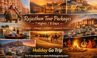 Jaipur Hawa Mahal view with blue sky - included in Rajasthan tour packages 8 nights 9 days