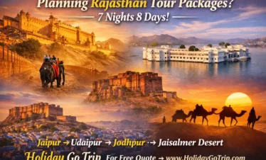 Pushkar Lake and Brahma Temple view - spiritual destination in Rajasthan tour packages 8 nights 9 days
