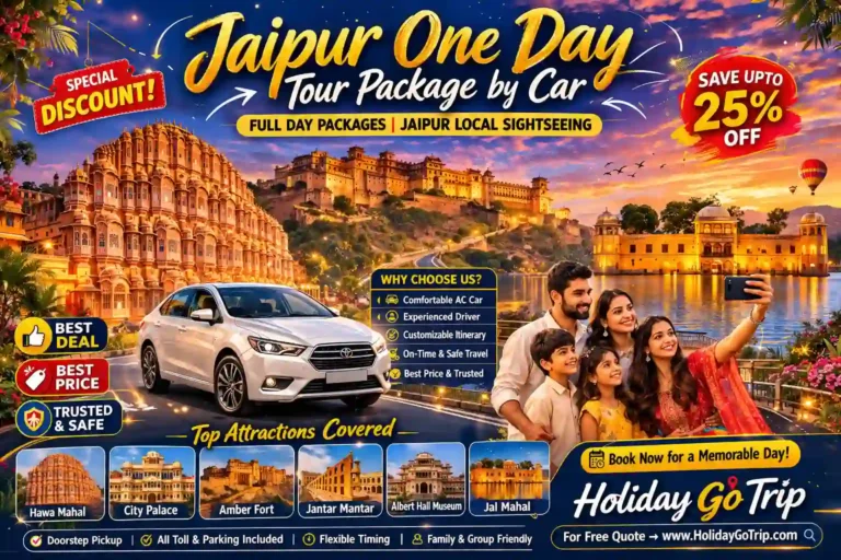 Jaipur One Day Tour Package by Car – Amber Fort sunrise view