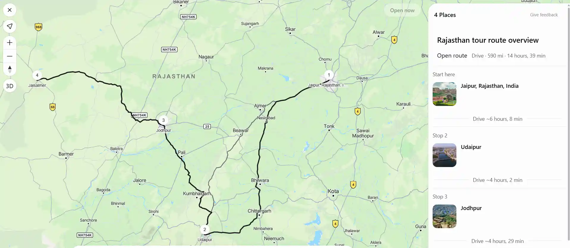Tour Map
